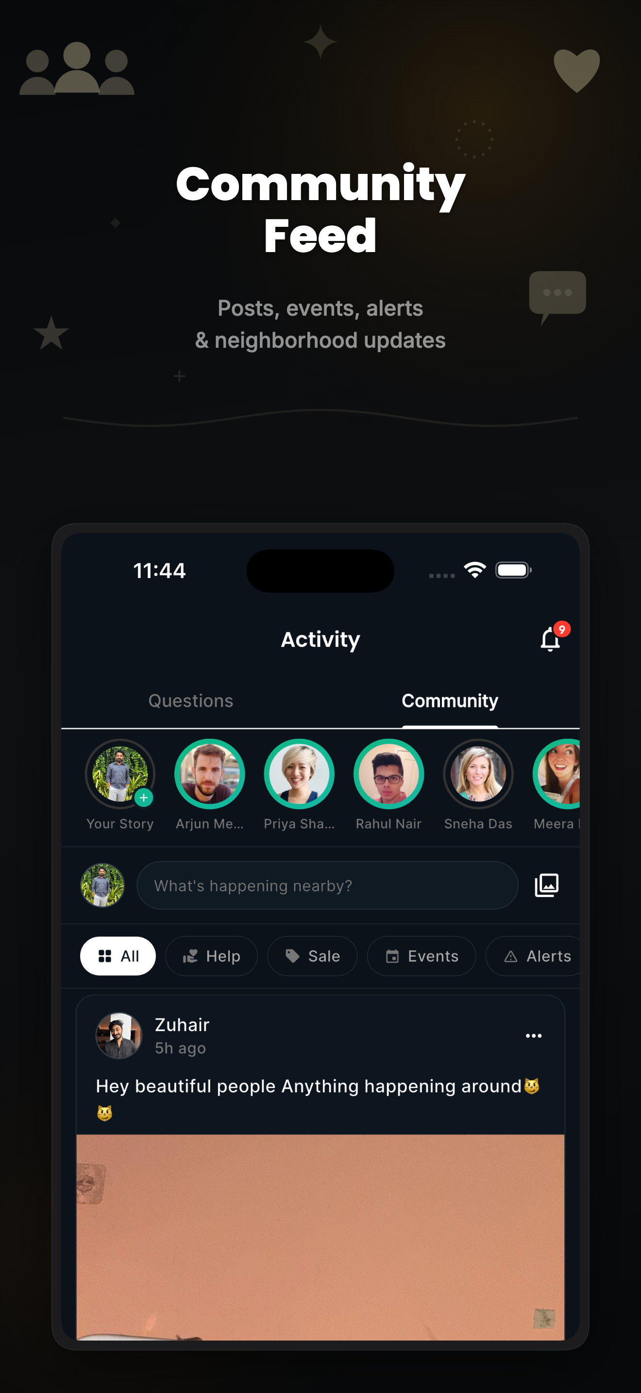 Stay Connected — Community Feed